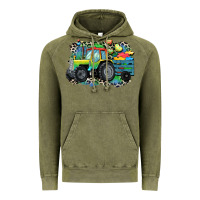 Vintage Olive Autism farm tractor Vintage Hoodie - CowGirlArtShop
