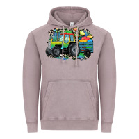 Vintage Zinc Autism farm tractor Vintage Hoodie - CowGirlArtShop