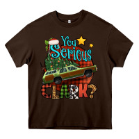 Chocolate Brown you serious clark with christmas car Heavy Core Tee - Jasminsmagicworld