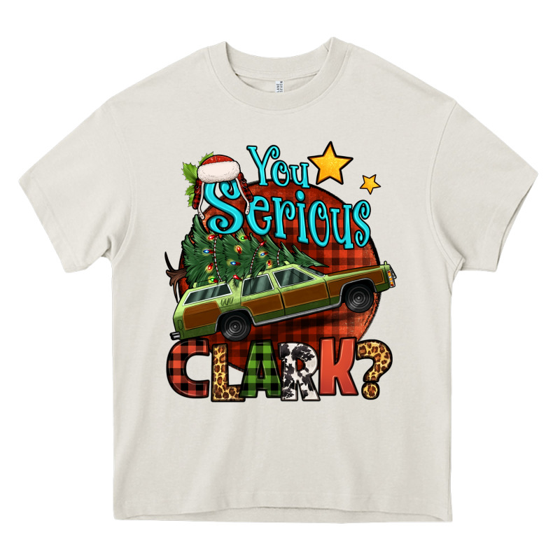 You Serious Clark With Christmas Car Heavy Core Tee by Jasminsmagicworld | Teevron