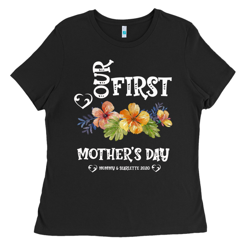 Our Fırst Mother's Day Mommy & Scarlette 2020 Ladies Tee by Bettercallsaul | Teevron