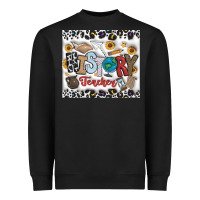 Black Histtory Teacher Heavyweight Sweatshirt - CowhideDigitalArt