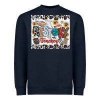 Navy Histtory Teacher Heavyweight Sweatshirt - CowhideDigitalArt