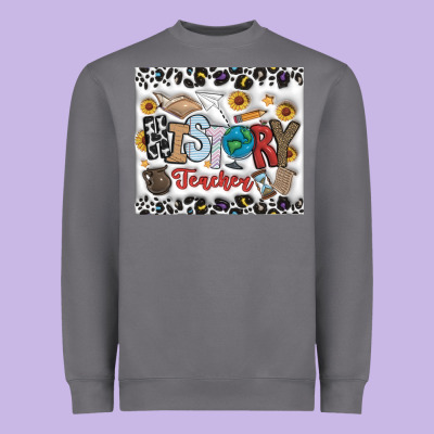 Histtory Teacher Heavyweight Sweatshirt Designed By Cowhidedigitalart