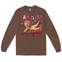 Chestnut i am with cupid Long Sleeve Tee - OliviaCreatesArt