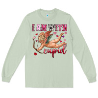 Matcha i am with cupid Long Sleeve Tee - OliviaCreatesArt