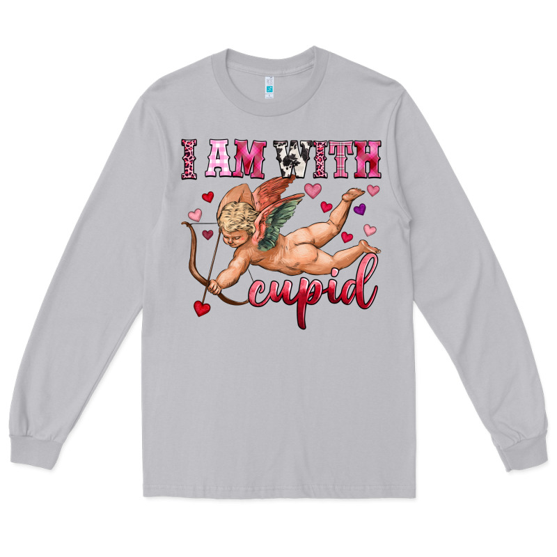 I Am With Cupid Long Sleeve Tee by OliviaCreatesArt | Teevron