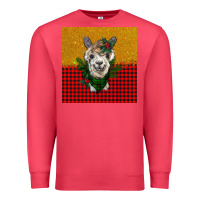 Cardinal christmas alpacas Premium Sweatshirt - BarkalooDesign