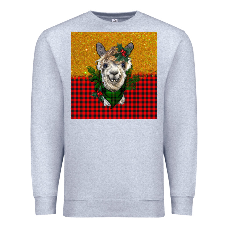 Christmas Alpacas Premium Sweatshirt by BarkalooDesign | Teevron