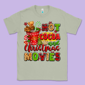Hot Cocoa And Christmas Movies Classic Tee Designed By Texasbilliewilder