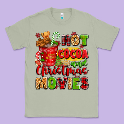 Hot Cocoa And Christmas Movies Classic Tee Designed By Texasbilliewilder