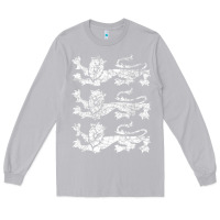 Moon Dust Retro Three England Lions Vintage Souvenir Long Sleeve Tee - trangStudio