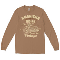Toasted Coconut Retro Vintage American Motorcycle Indian for Old Biker Long Sleeve Tee - trangStudio