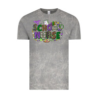 Cloud Rock school nurse mardi gras Vintage Tee - CowGirlArtShop