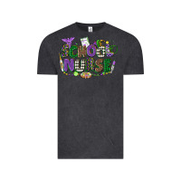 Vintage Black school nurse mardi gras Vintage Tee - CowGirlArtShop