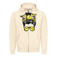Sandshell softball mom Zipper Hoodie - RacoonDesign