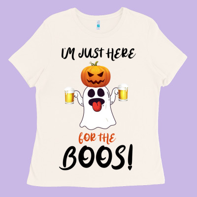 I'm Just Here For The Boos Ladies Tee Designed By Bettercallsaul