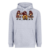 Heather Grey football gnomes Heavyweight Hoodie - BarkalooDesign