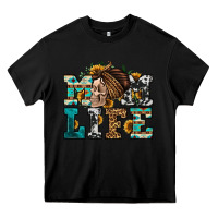 Black western momlife skull with bandana Heavy Core Tee - Jasminsmagicworld