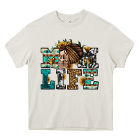 Cream western momlife skull with bandana Heavy Core Tee - Jasminsmagicworld