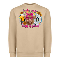 Holy Cow 100 Days Of School Heavyweight Sweatshirt | Teevron