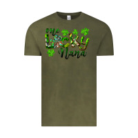 Vintage Olive St. Patrick's Day One Lucky Nana Vintage Tee - RanaPortraitStore