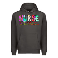 Smoke Nurse Coffee Scrubs Rubber Gloves Premium Hoodie - CowhideDigitalArt