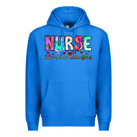 True Royal Nurse Coffee Scrubs Rubber Gloves Premium Hoodie - CowhideDigitalArt