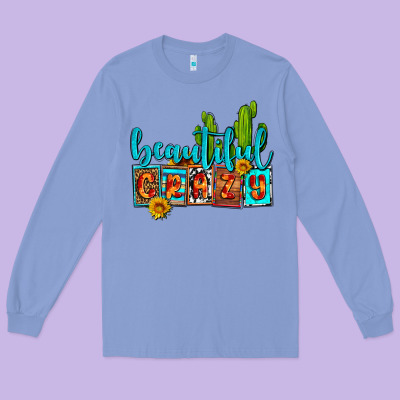 Beautiful Crazy Olivia Long Sleeve Tee Designed By Oliviacreatesart