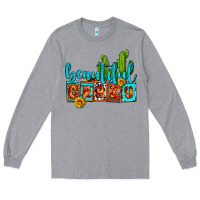 Heather Grey beautiful crazy olivia Long Sleeve Tee - OliviaCreatesArt