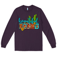 Plum beautiful crazy olivia Long Sleeve Tee - OliviaCreatesArt