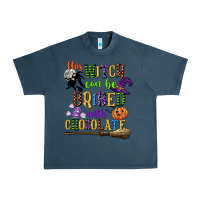 Midnight Navy this witch can be bribed with chocolate Urban Heavy Tee - CowGirlArtShop