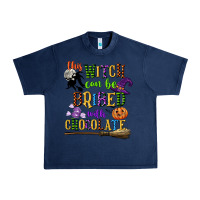 Navy this witch can be bribed with chocolate Urban Heavy Tee - CowGirlArtShop