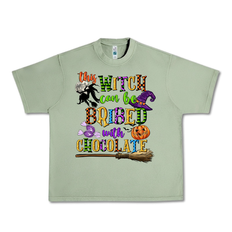 This Witch Can Be Bribed With Chocolate Urban Heavy Tee by CowGirlArtShop | Teevron