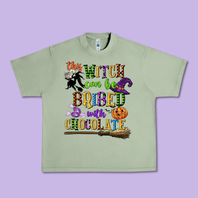 This Witch Can Be Bribed With Chocolate Urban Heavy Tee Designed By Cowgirlartshop