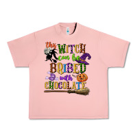 Salmon this witch can be bribed with chocolate Urban Heavy Tee - CowGirlArtShop