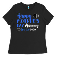 Black happy first mother's day mommy! logan 2020 Ladies Tee - Bettercallsaul