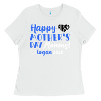 White happy first mother's day mommy! logan 2020 Ladies Tee - Bettercallsaul