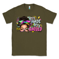 Army Green 80s made 90s raised messy bun Classic Tee - texasbilliewilder