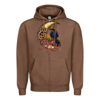 Chestnut stay wild moon cowgirl Zipper Hoodie - RacoonDesign