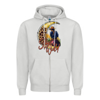 Dove Grey stay wild moon cowgirl Zipper Hoodie - RacoonDesign