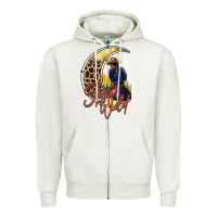 Oatmeal Heather stay wild moon cowgirl Zipper Hoodie - RacoonDesign