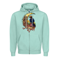 Seafoam stay wild moon cowgirl Zipper Hoodie - RacoonDesign