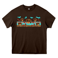 Chocolate Brown dachshund wiener dog Heavy Core Tee - Jasminsmagicworld