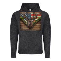 Vintage Black usa deer hunting Vintage Hoodie - CowGirlArtShop