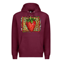 Burgundy strawberry summer Premium Hoodie - Jasminsmagicworld