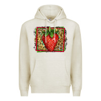 Oatmeal Heather strawberry summer Premium Hoodie - Jasminsmagicworld