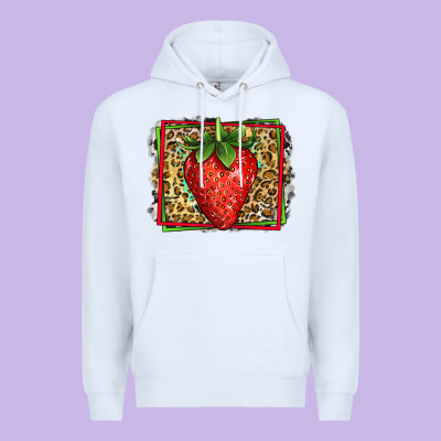 Strawberry Summer Premium Hoodie Designed By Jasminsmagicworld