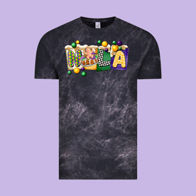Nola Cake Mardi Gras Vintage Tee Designed By Cowgirlartshop