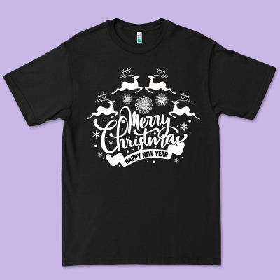 Merry Christmas Happy New Year Premium Tee Designed By Bettercallsaul